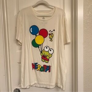 Sanrio Keroppi Cream T-Shirt‎